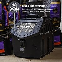 Vista 5 de GUNNER Contenedor de almacenamiento de comida para perros de 30 libras, contenedor impermeable y hermético para alimentos para mascotas, contenedor