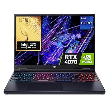 Acer Predator Helios 16 PH16-72 Gaming Laptop, Intel Core i9-14900HX, Black