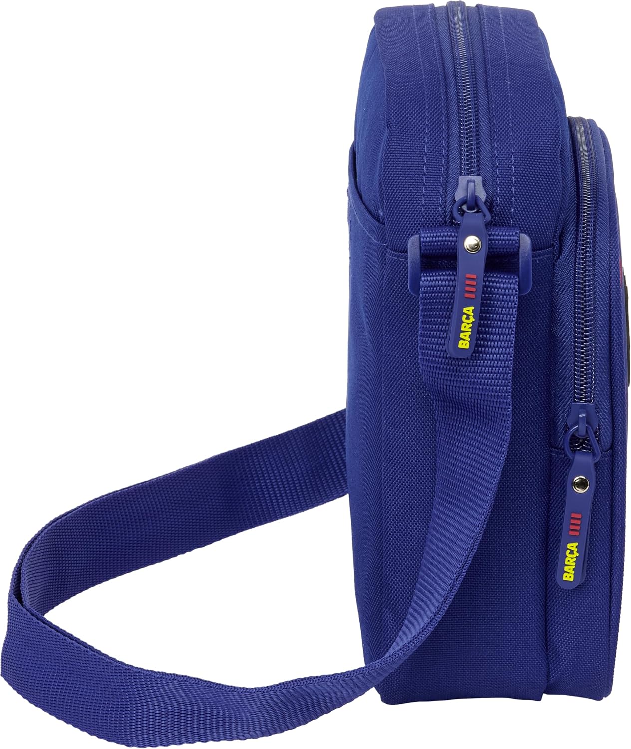 safta F.C. Barcelona 1st Equipment 25/26 Shoulder Strap with External Pocket, Card Case, Comfortable and Versatile Shoulder Strap, Quality and Durability, 16 x 6 x 22 cm, Blue/Maroon, M, Casual, Blue