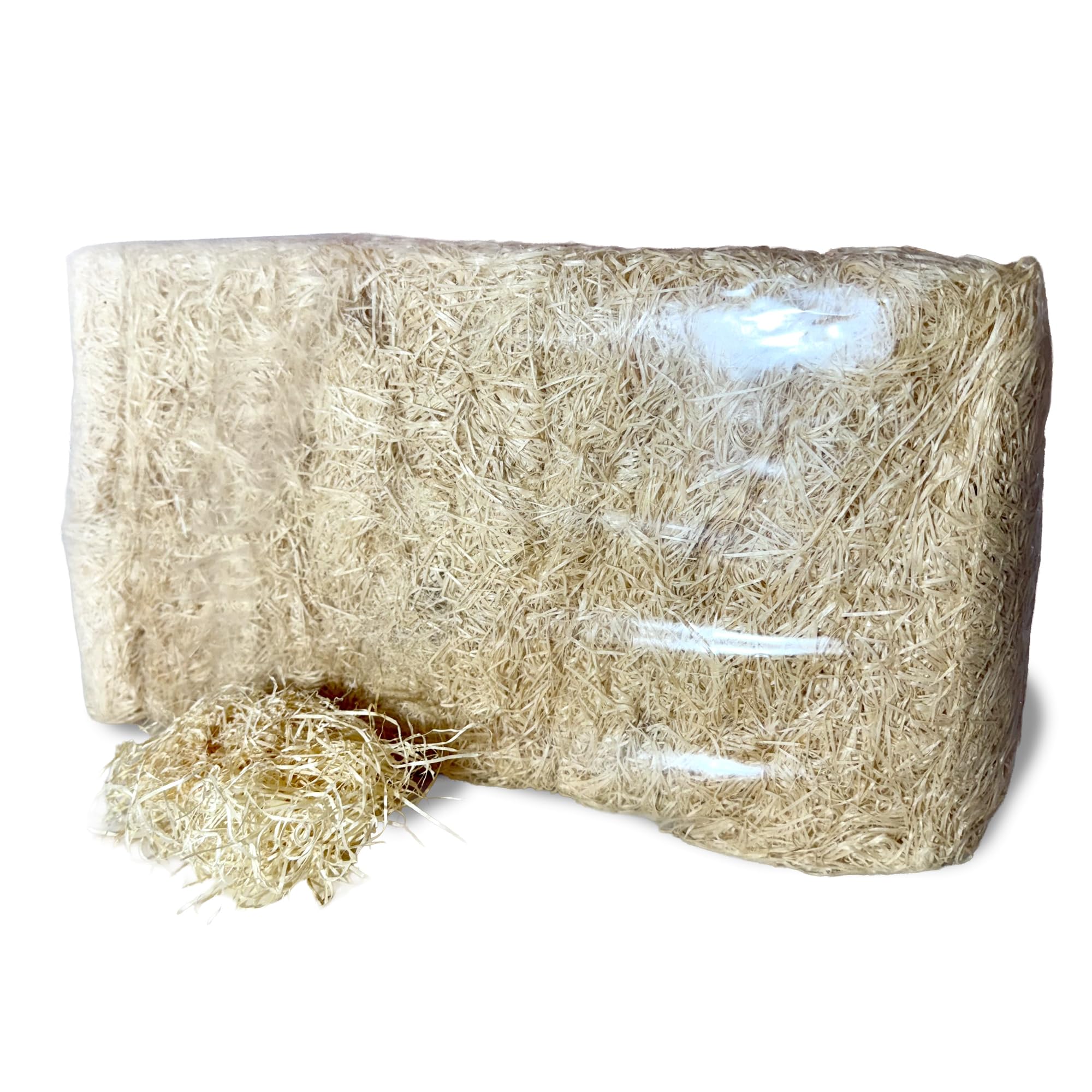 Alflora Natural Wood Wool, 1kg Dried Woodwool Loose Fill, Small Animal Bedding, Moisture Absorbent, Packaging Material for Presents Crafts and Hampers