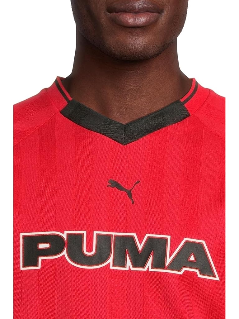 Red PUMA Sport Lifestyle Soccer Jersey