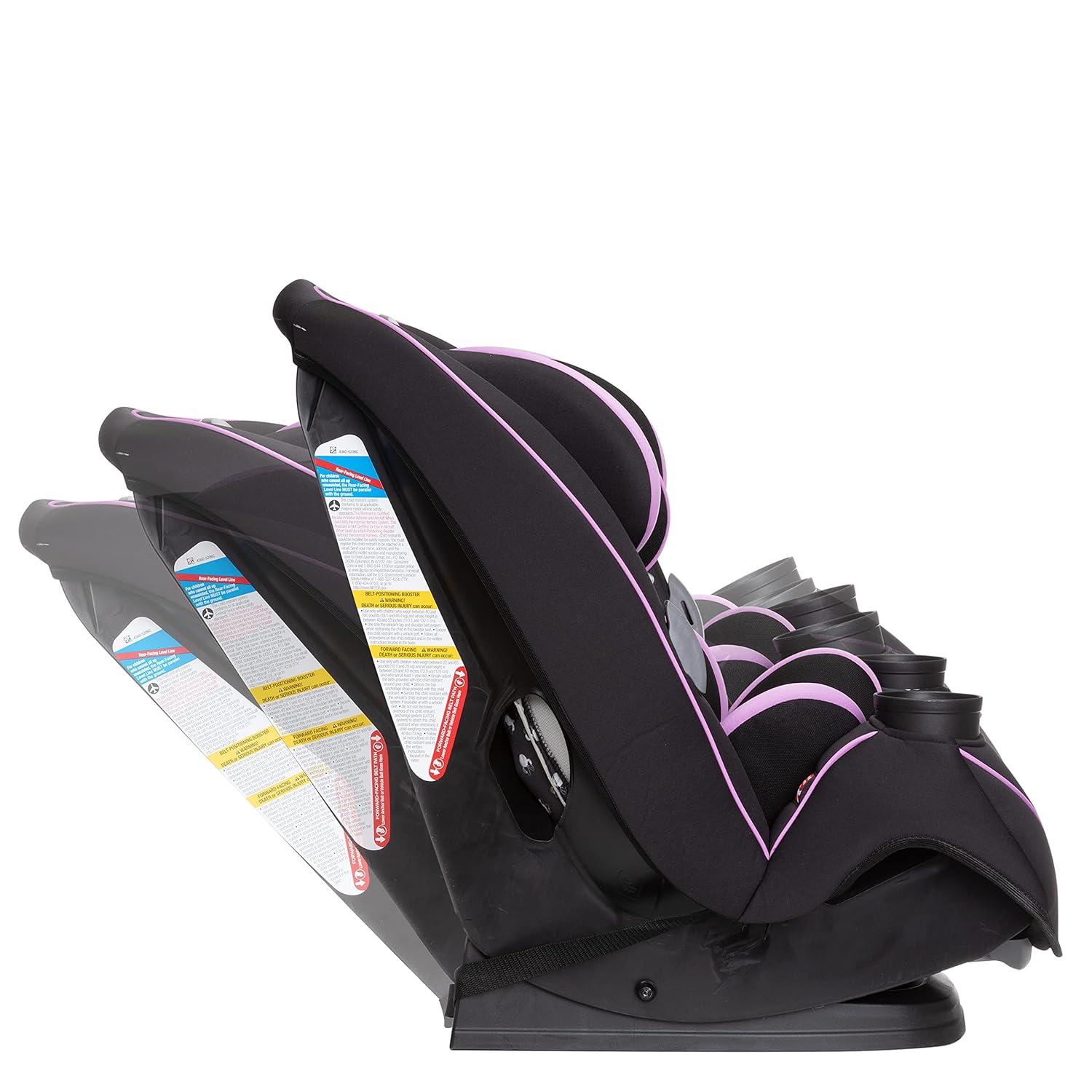 Disney Convertible Car Seat, Rear Facing 5-40 pounds, Forward Facing 30-65 pounds, Booster 40-100 lbs, Convert From Infant to Toddler, Midnight Minnie - Image 5