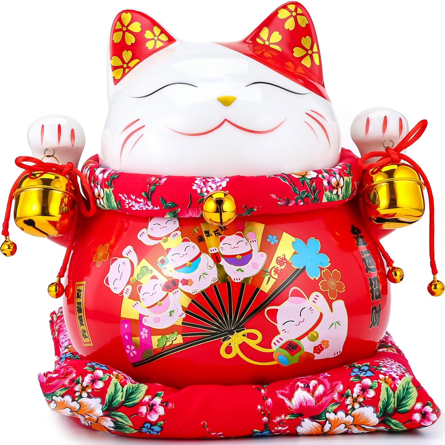 作家さんによるお茶目で可愛らしくとても雰囲気のある金運、良き人を招く招き猫 Amazon.co.jp: EnergyPower 招き猫 プレミアム白磁製 金運招財