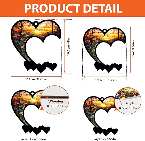 Miniatura 7 de NAZENTI Presa Canario Suncatcher, conmemorativo personalizado de Presa Canario con nombre, atrapasoles de pérdida de Presa Canario, regalo de