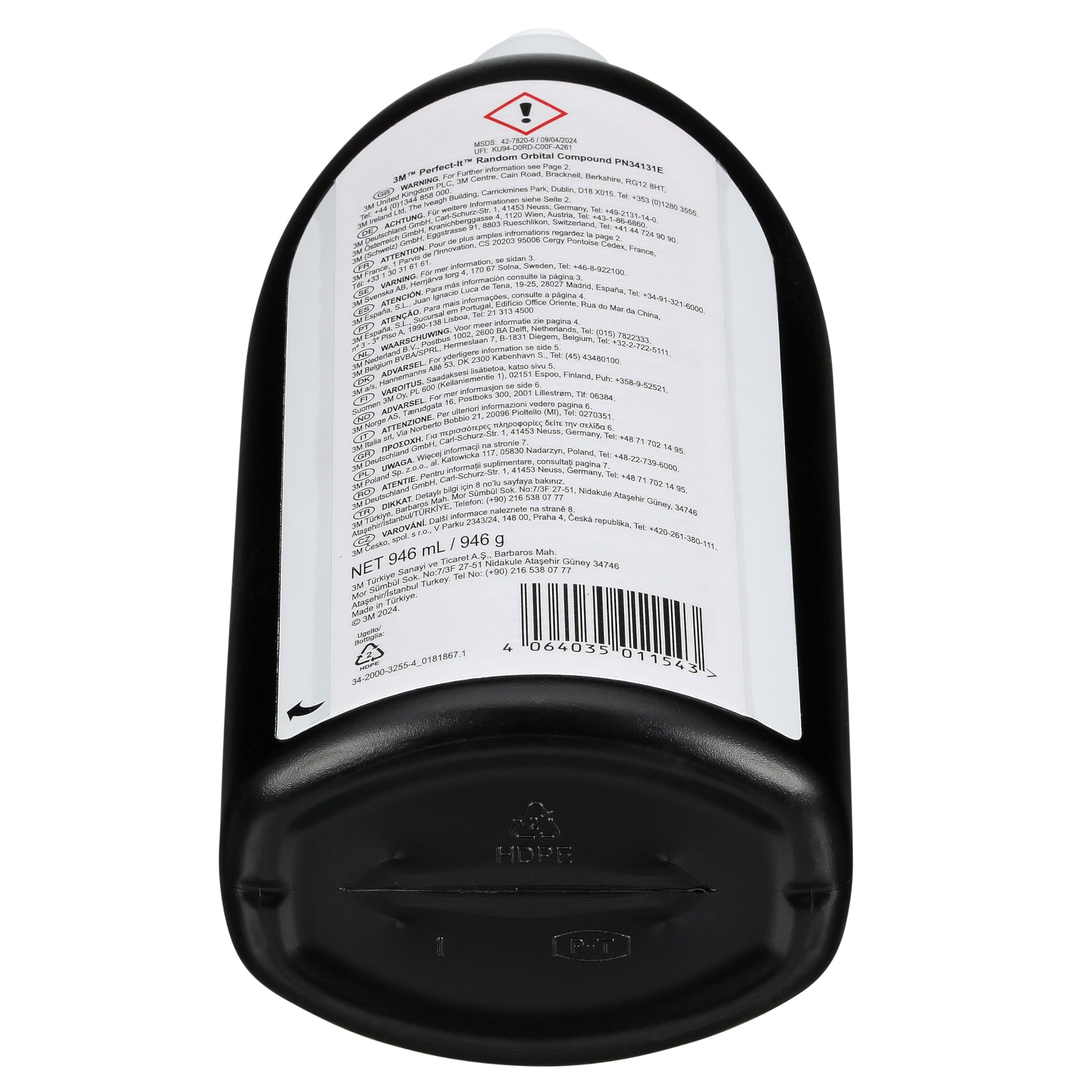 3M Perfect-It Exzenterschleifpaste, 946 ml, 34131E, weiß
