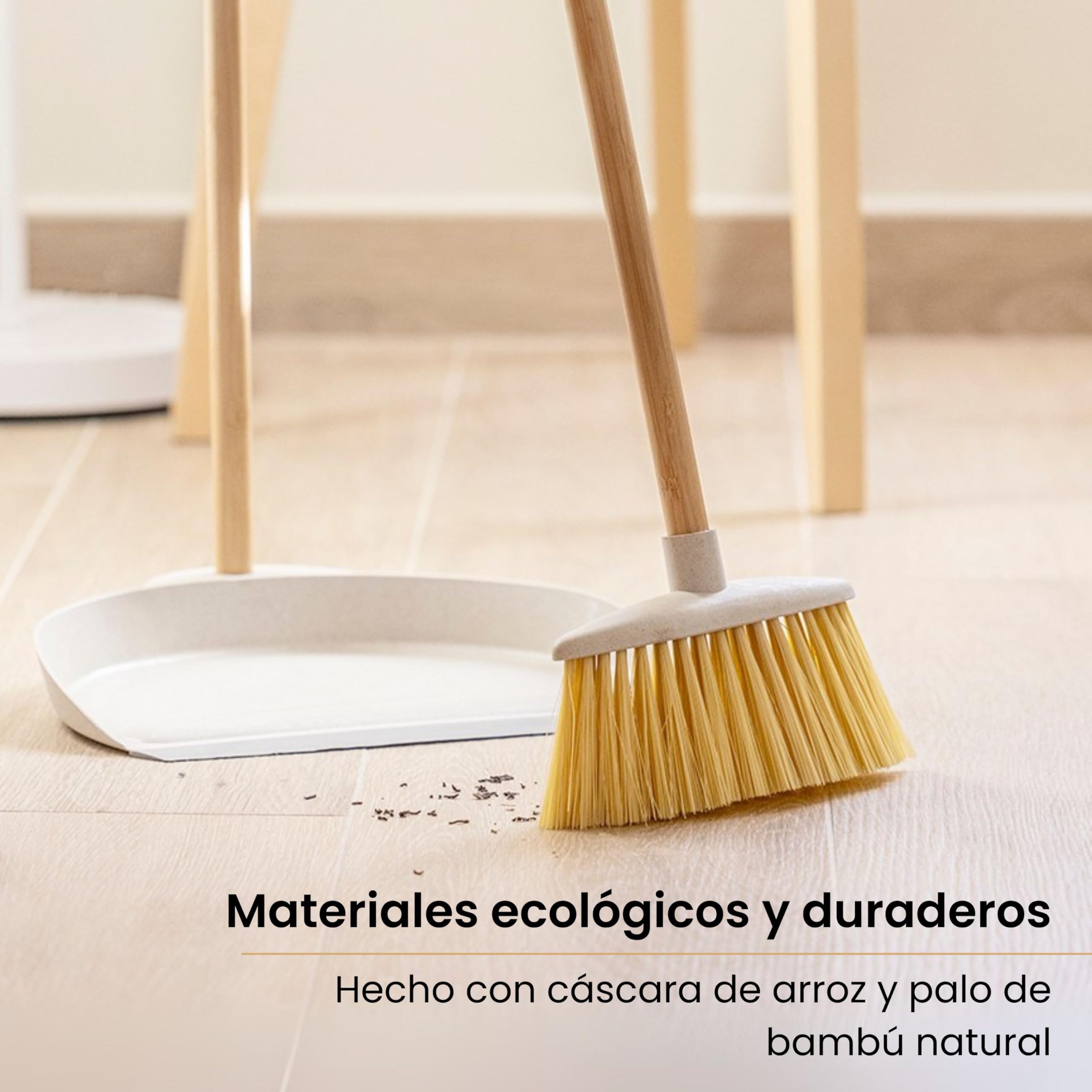 Spazzola Piccola Compatta Set Scopa E Paletta Da Tavolo Xianynow - Legno Di Faggio E Setole Crine, Con Magnete Pulizia Tavolo Legno