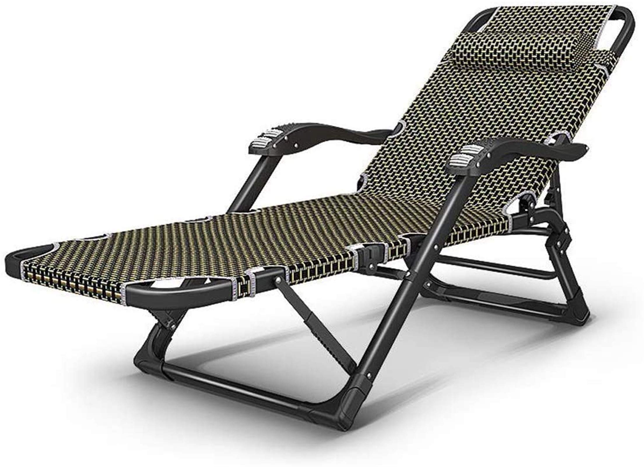 Silla ligera tumbona gravedad cero plegable y reclinable con almohada para jardin y patio
