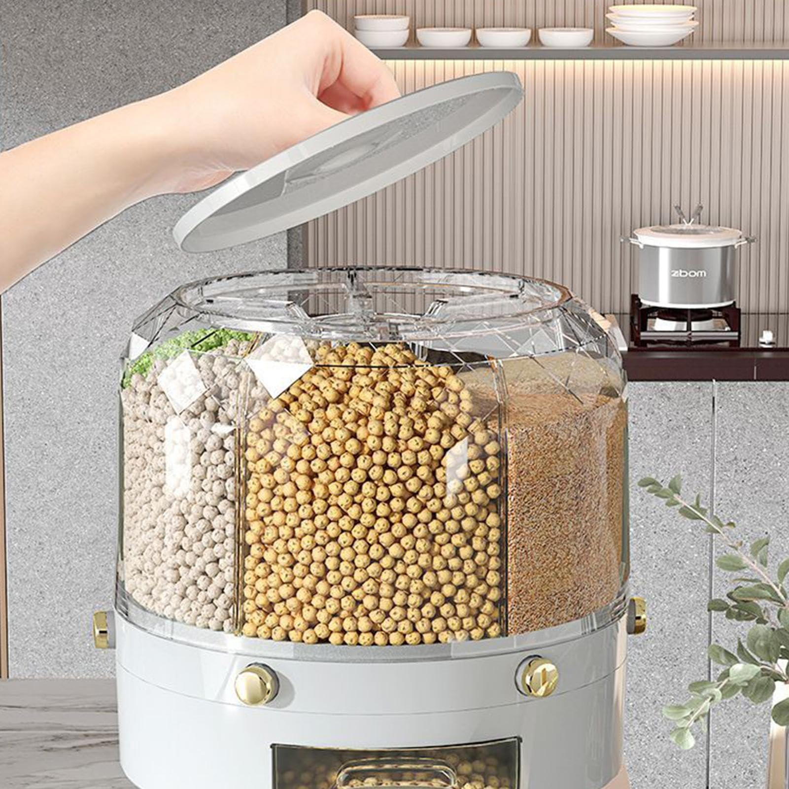 Dispenser per cereali – Contenitore per alimenti da cucina, contenitore