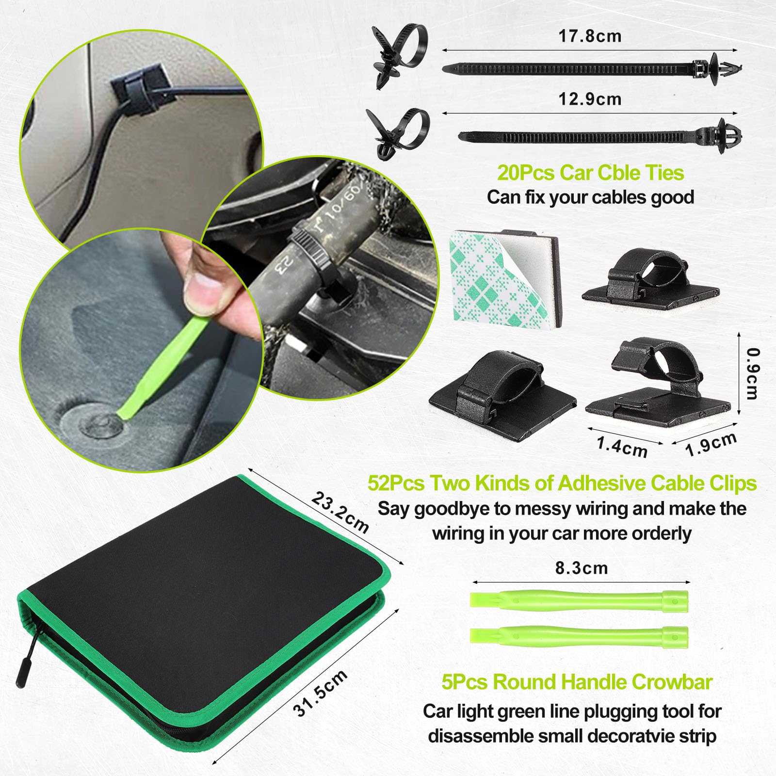 Coptiner 415 Pcs Car Trim Removal Tool Kit - Image 7