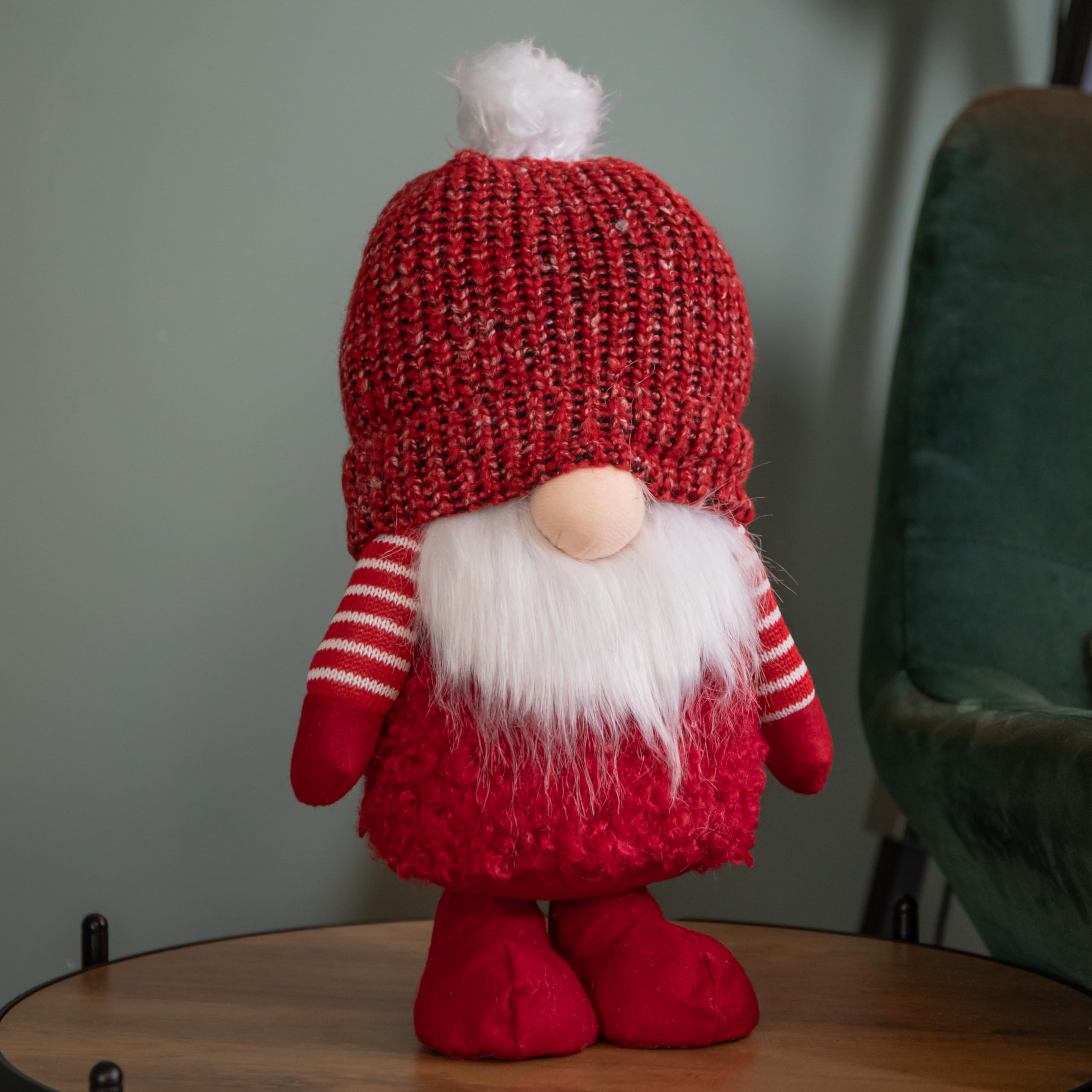 Samuel Alexander Red 40Cm Large Gonk With Bobbly Hat Christmas Decoration