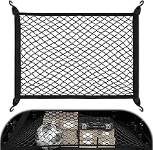 Car Trunk Network, 80 x 60 cm Elastic Net Can Be Extended Up to 160 x 120 cm, Car Luggage Net with 4 Hooks, Net Ceiling Roof Organizer, Truck Trunk Nets Car Van, Universal