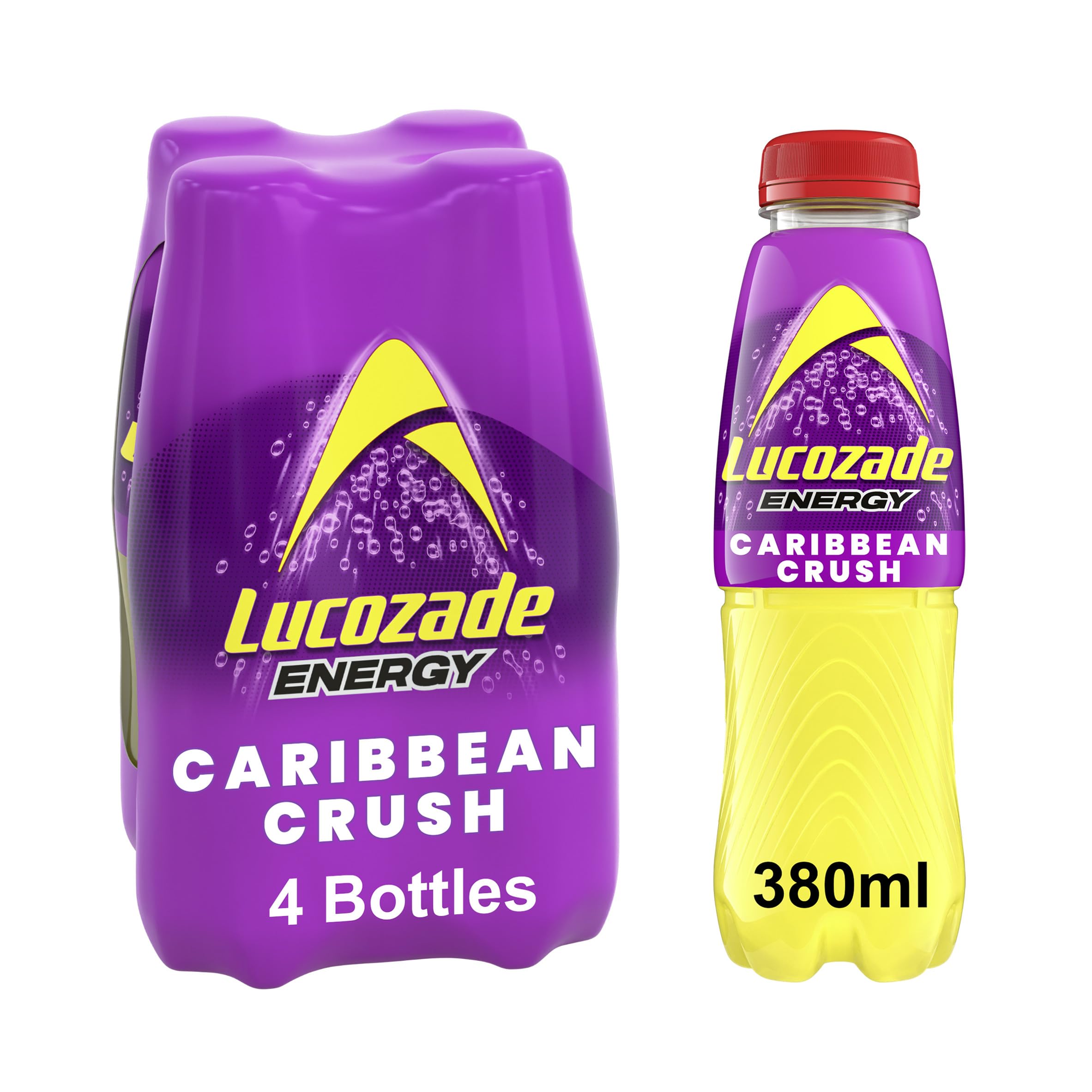 Lucozade Energy Caribbean Crush 380ml (Pack of 4)