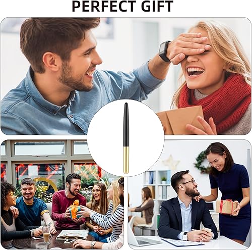 Vista 29 de cobee® Bolígrafos estilográficos de madera, pluma estilográfica de madera hecha a mano, pluma estilográfica de lujo vintage de 0.020 in, bolígrafo