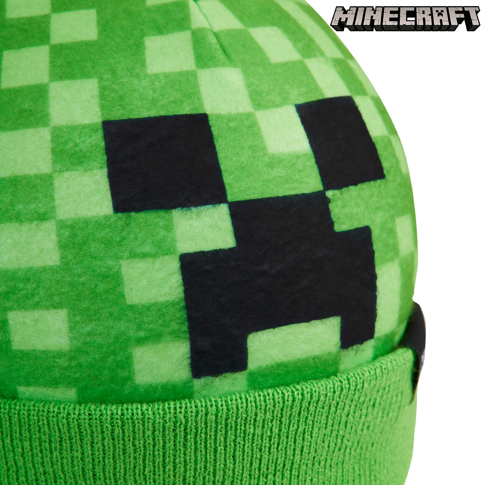 MINECRAFT Set Invernale Bambino, Berretto Cappello o Berretto e Guanti Set