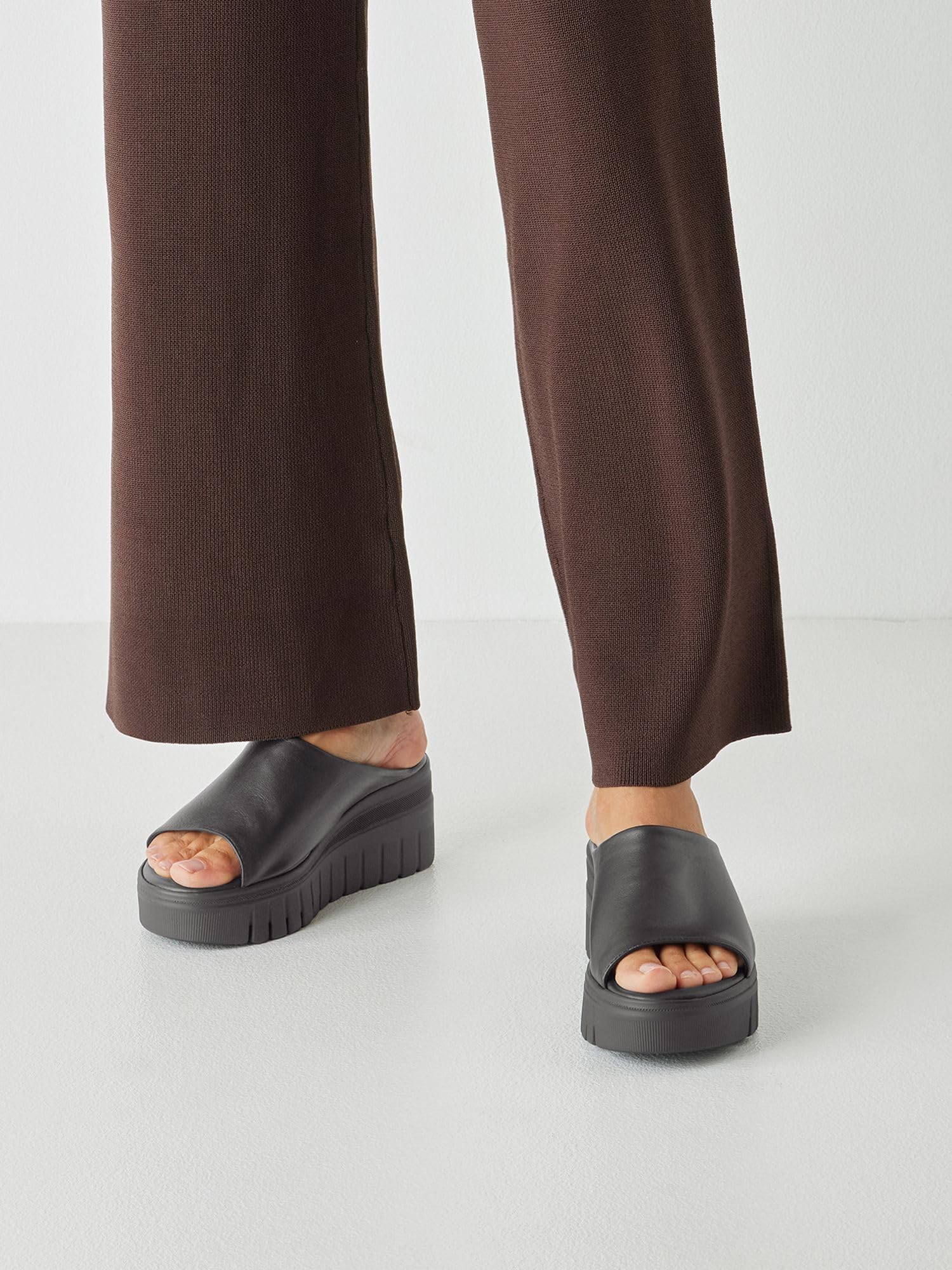 Tamaris Mule femme à talon compensé en cuir
