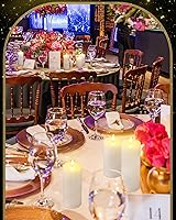 Vista 22 de VIHOSE White Flameless Candles Set Flickering LED Flameless Candles with Remote and Timer Flat Top Battery Operated Candle for Wedding Outdoor Home