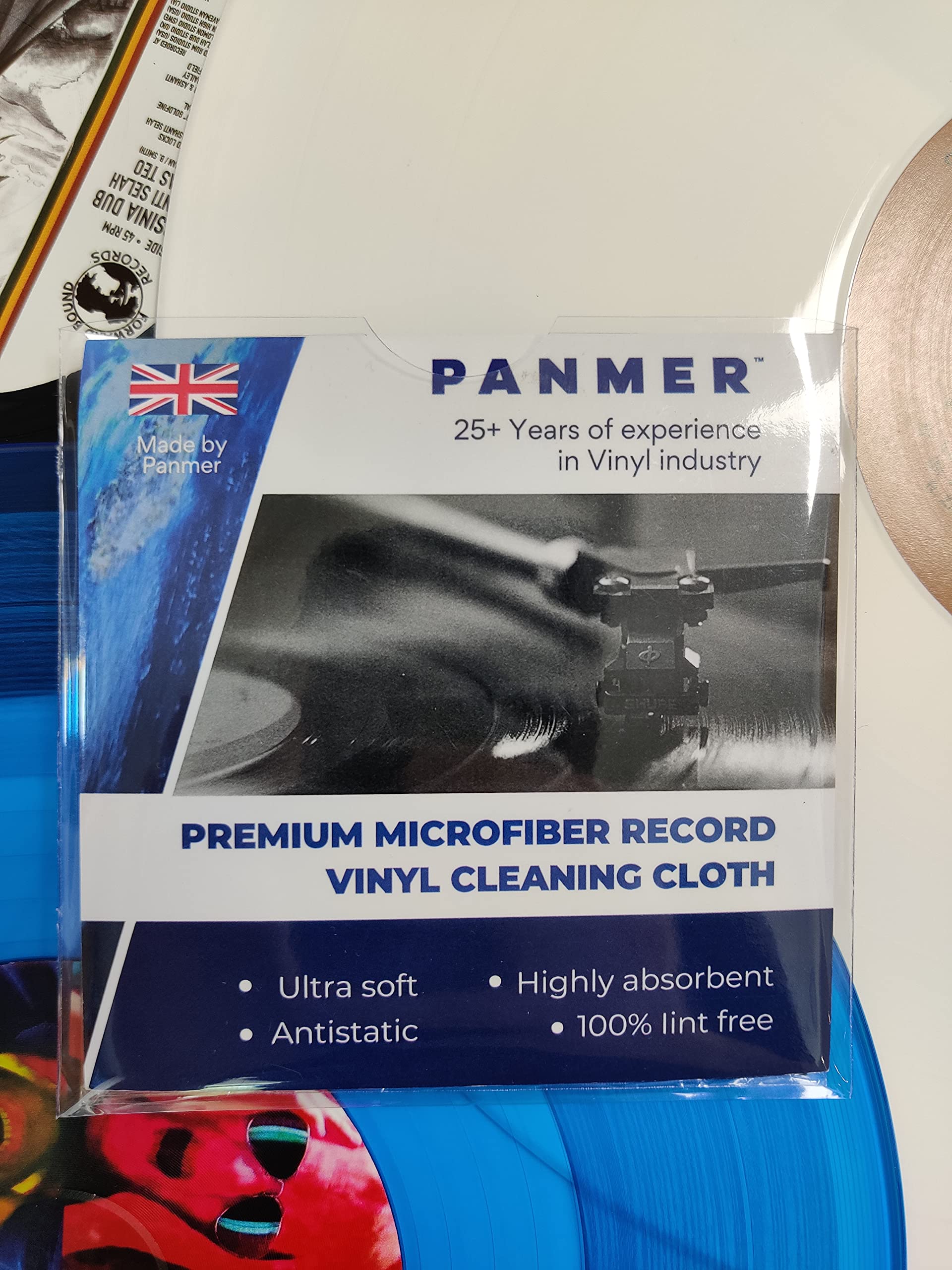 Panmer Chiffon de nettoyage antistatique en microfibre super doux 30 cm x 30 cm