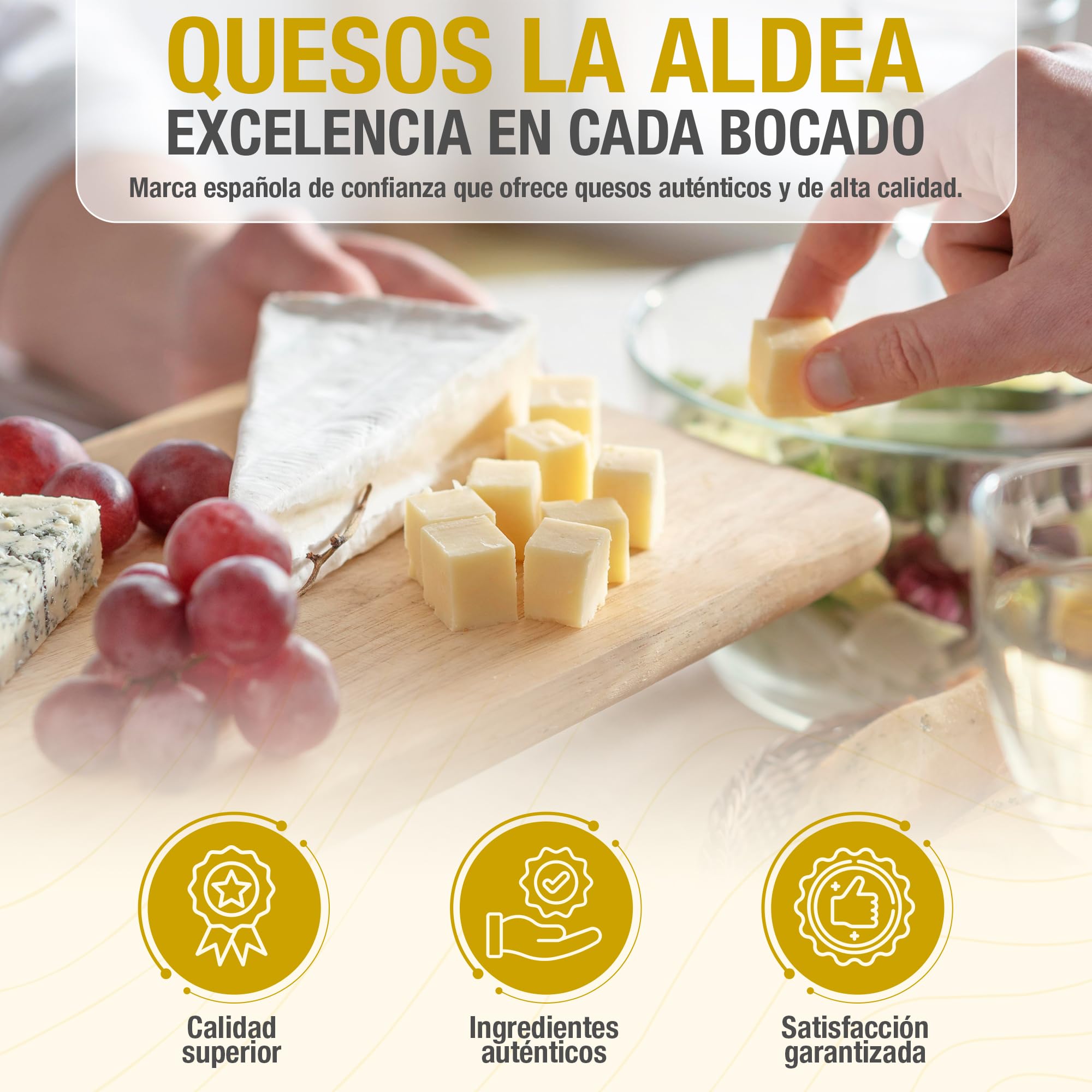 Fromage LA ALDEA Artisanal | Fromage de Brebis Mi-Affiné à la Truffe 0,75 kg | Affiné 3 Mois, Lait de Brebis | Fromage Gourmand, Coffret Cadeau de Fromages Gourmands, Panier Gourmand