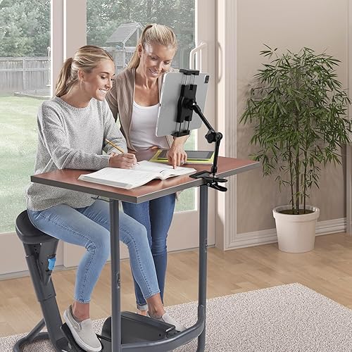 Miniatura 2 de Soporte para tablet para escritoriomesacaballetetableroestante, brazo de aleación de aluminio ajustable de 360, soporte para iPad, compatible con