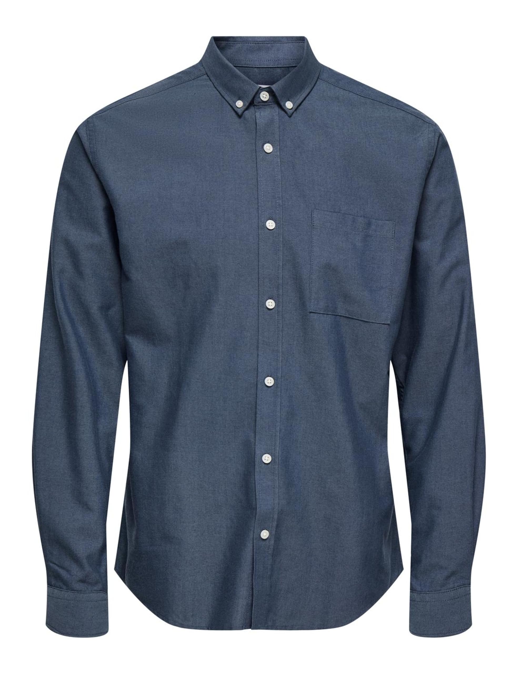 ONLY & SONS Men's Onsalvaro Slim LS Oxford Shirt Noos