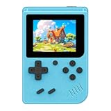 Retro Gaming Console, Portable Video Game Console with 3.0 inch IPS Screen and Preloaded 400 Classic Video Games, Mini Retro Handheld Game Console (Blue)
