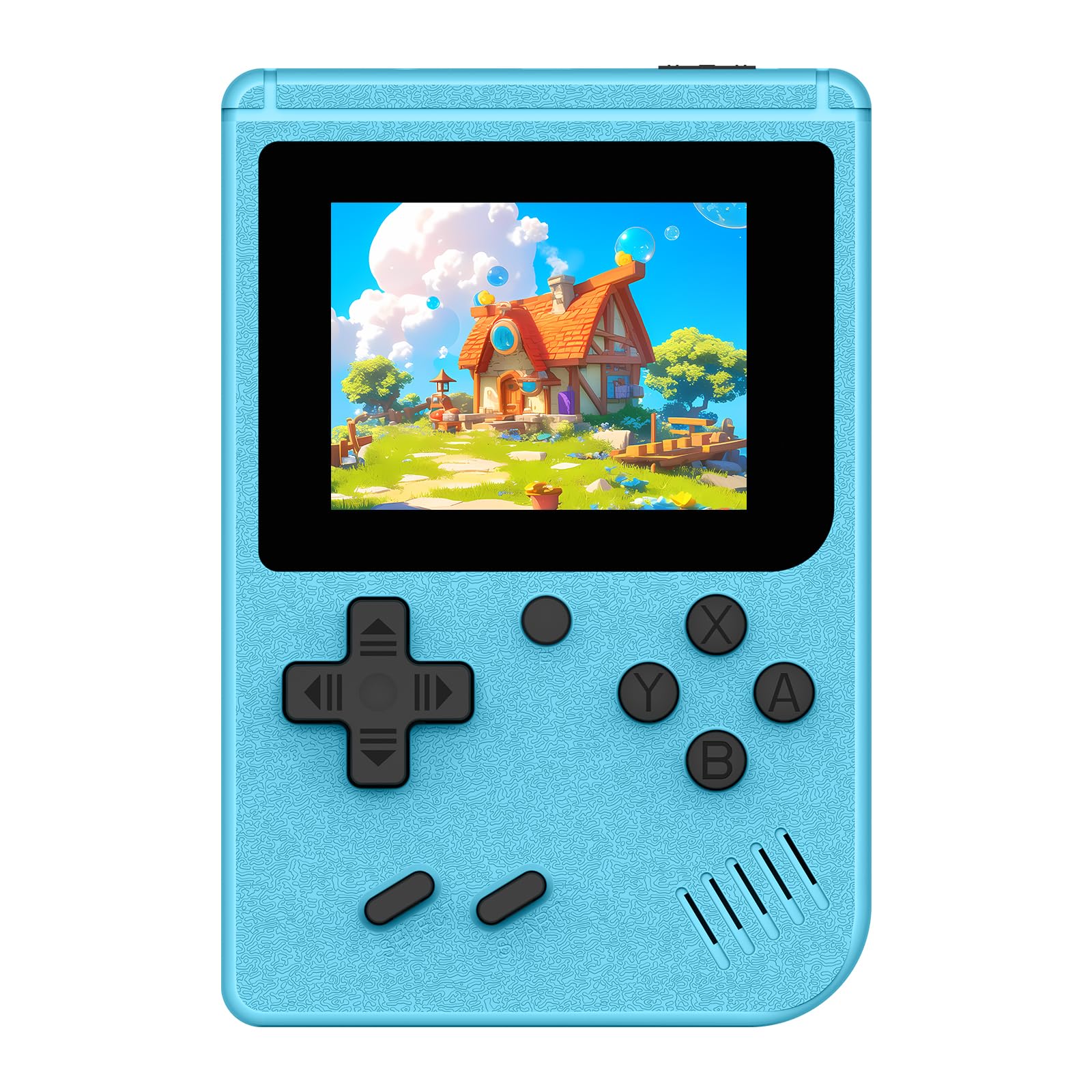 Retro Handheld Games Console Built-in 400 Video Games, Portable Handheld Emulator with 3.0 Inch Screen, Mini Travel Retro Gaming Consle (Blue)