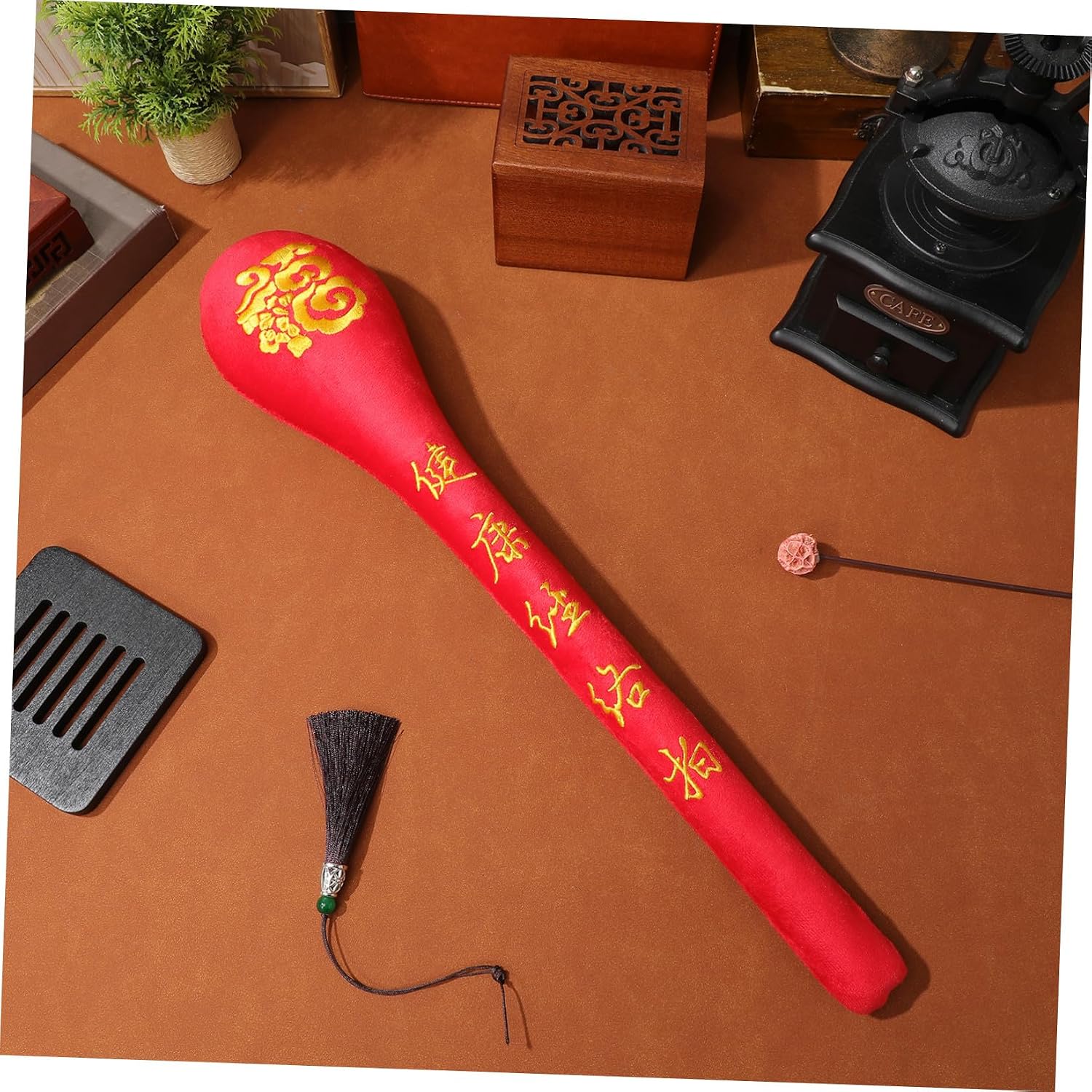 EXCEART Massage Hammer Pat Stick Hand Held Body Massageer Manual Beat Ball Massager Therapy Massage Tool for Shoulder Back Legs