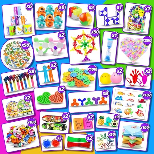 Miniatura 3 de 1000 piezas de recuerdos de fiesta para niños, paquete de juguetes para ansiedad, juguetes a granel, bolsas de regalo, premio para niños, caja del