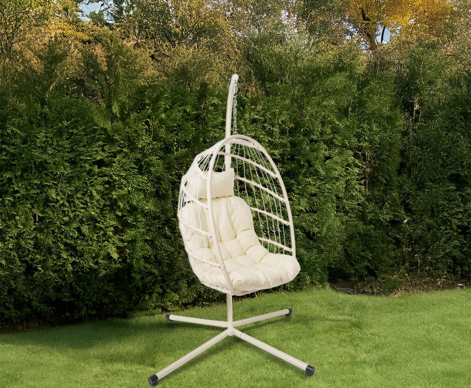 OHS Hanging Egg Chair - Cream