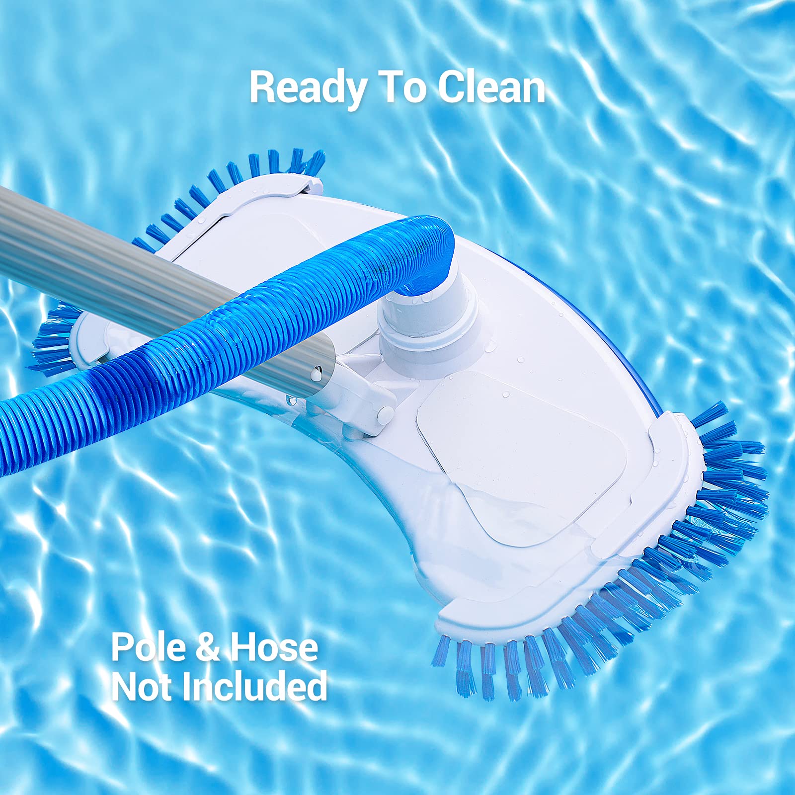 Aiper Kit 4 in 1 per la pulizia della piscina, spazzola per piscina, testa aspirante per piscina, rete per foglie e retina, dispenser per piscina, perfetto per piscine fuori terra/interrate, fontane,