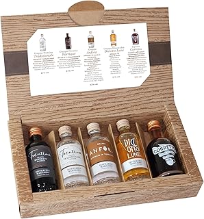 The Wine Guys Geschenkset “Marzadro-Grappa-Set “ mit fünf verschiedenen Sorten Grappa (5x 0,05l) in einem edlen Geschenkkarton | Collezione Grappe Marzadro – Tasting-Set zum Verschenken