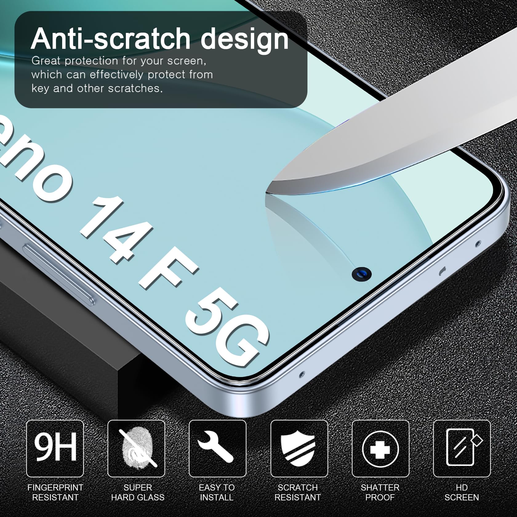 FLLAO Cover Compatibile con OPPO Reno 14 F (4G / 5G) / OPPO Reno 14 FS 5G con 2 Vetro Temperato [Protezione Fotocamera] Anti Ingiallimento Antiurto Silicona TPU Morbido Custodia - Trasparente