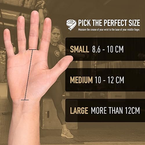 Miniatura 5 de RooGrips Empuñaduras de cuero de alta calidad de 3 dedos para barras de gimnasia, entrenamiento cruzado, gimnasio y entrenamientos en casa, barras