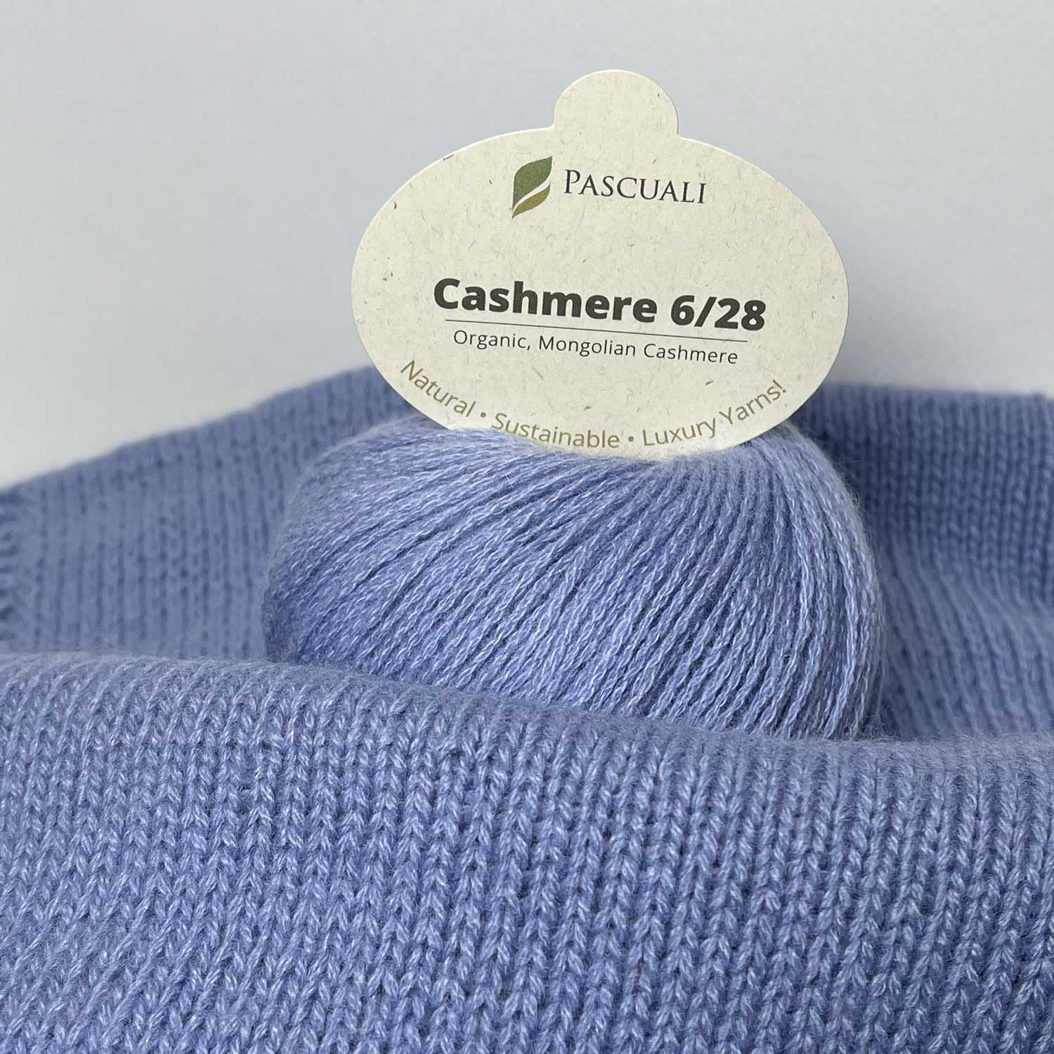 Pascuali Bio Cashmere 6/28. Strickwolle aus 100% Kaschmirwolle Wolle zum Stricken und Häkeln, 4 Knäuel - 100 g - Farbe:Rosenquarz 10