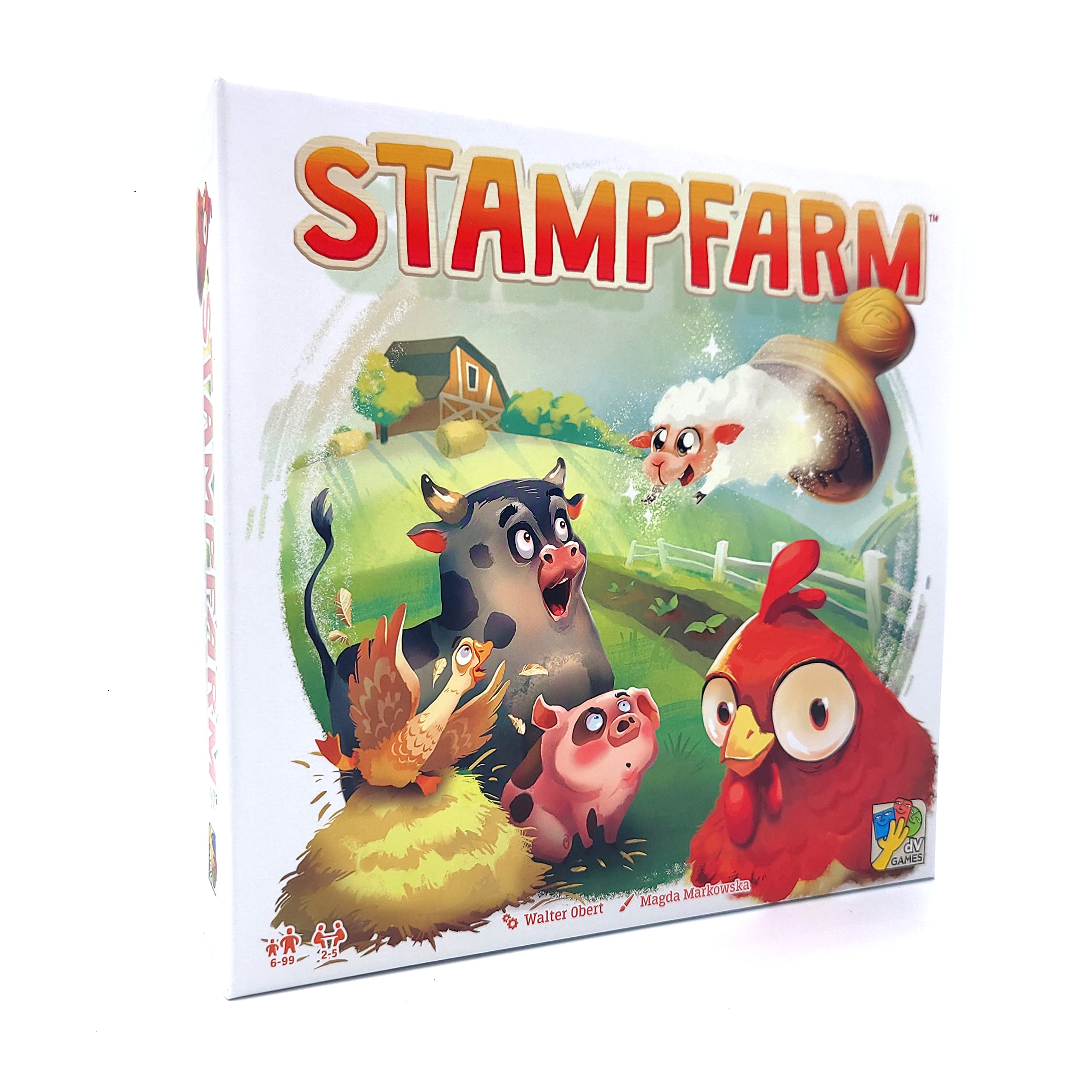 dV Giochi Stampfarm Board Game - 2-5 Players, 6+