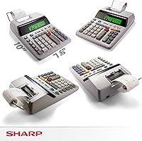 Vista 8 de Sharp EL-1801V calculadora-impresora compacta de 12 dígitos
