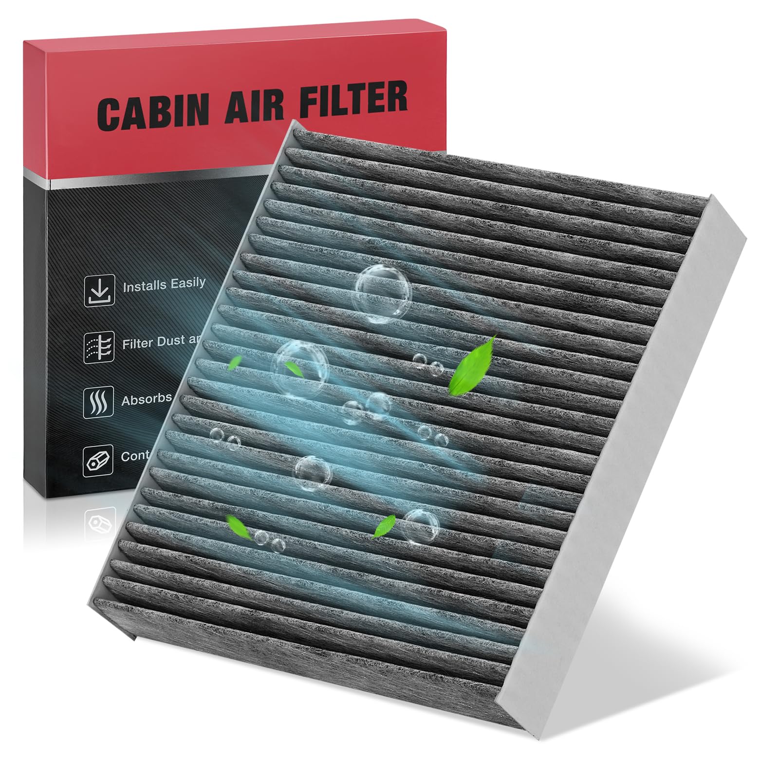 BDFHYKCabin Air Filter with Activated Carbon Compatible with INFINITI QX50 2019-2023, QX55/QX60 2022-2023, Compatible with Nissan Altima 2019-2023, Replace# CF12552, 272776CA1AGlobal Recycled StandardGlobal Recycled StandardGlobal Recycled Standard