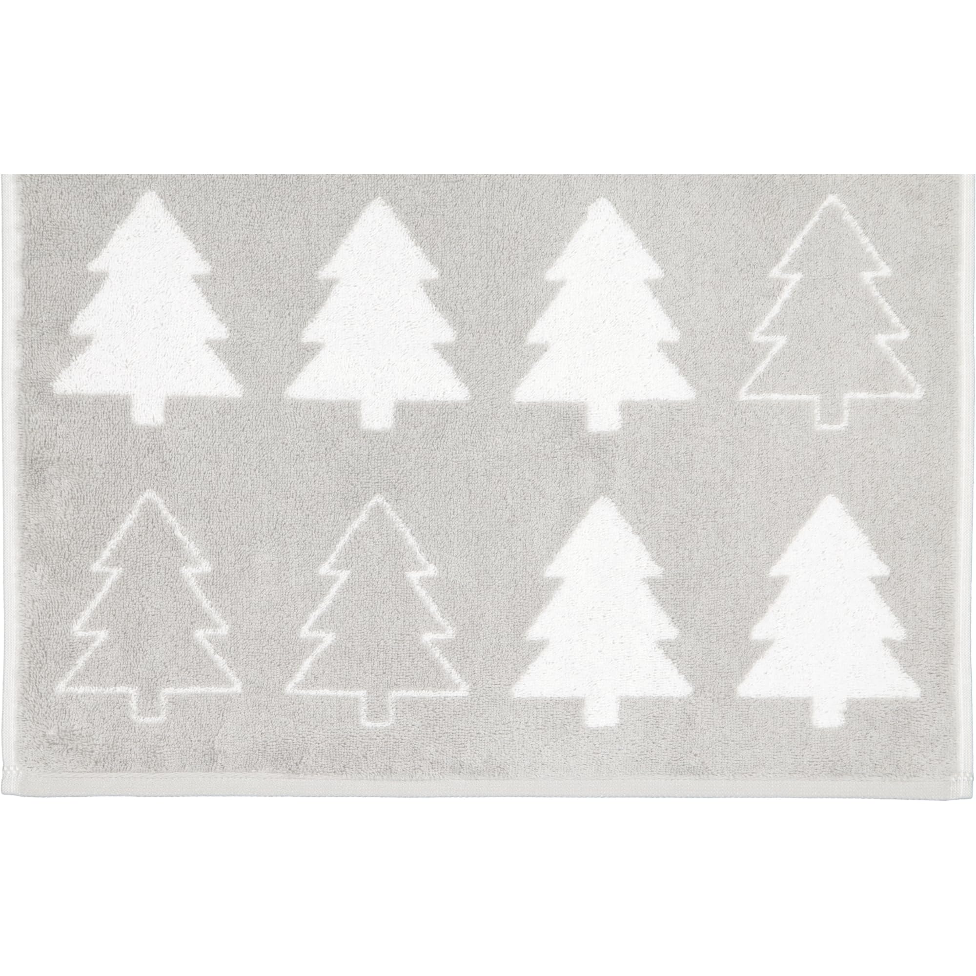 Cawö Handtücher Christmas Edition Tannenbäume 794 Platin - 76