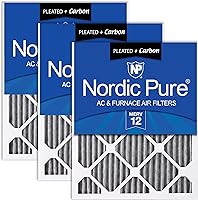 Vista 98 de Nordic Pure 20x20x1 (19 1/2 x 19 1/2 x 3/4) Filtros de aire plegados MERV 12, paquete de 6