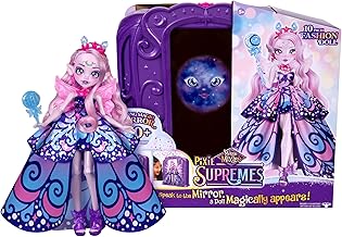 Magic Mixies Pixie Supremes Espejo Mágico. Luna La Pixie Mariposa Suprema. Mezcla Poción Mágica, Encuentra Piedra Lunar, Libera para Revelar una Muñeca Suprema de 10.5". Más de 50 Luces y Sonido. Vidente