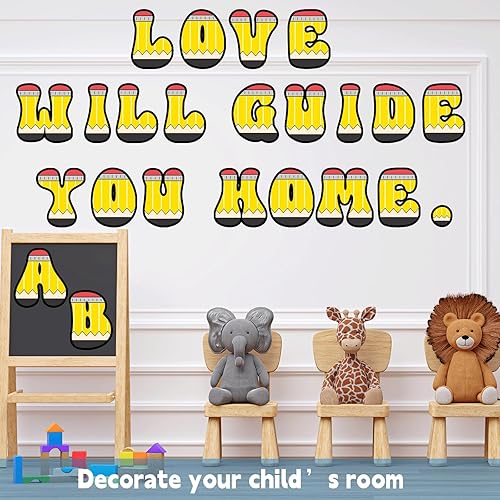 Vista 144 de Juego de 150 letras grandes de 6 pulgadas y puntuación, colorido alfabeto recortado para el aula para exhibir tablón de anuncios, escuela en casa