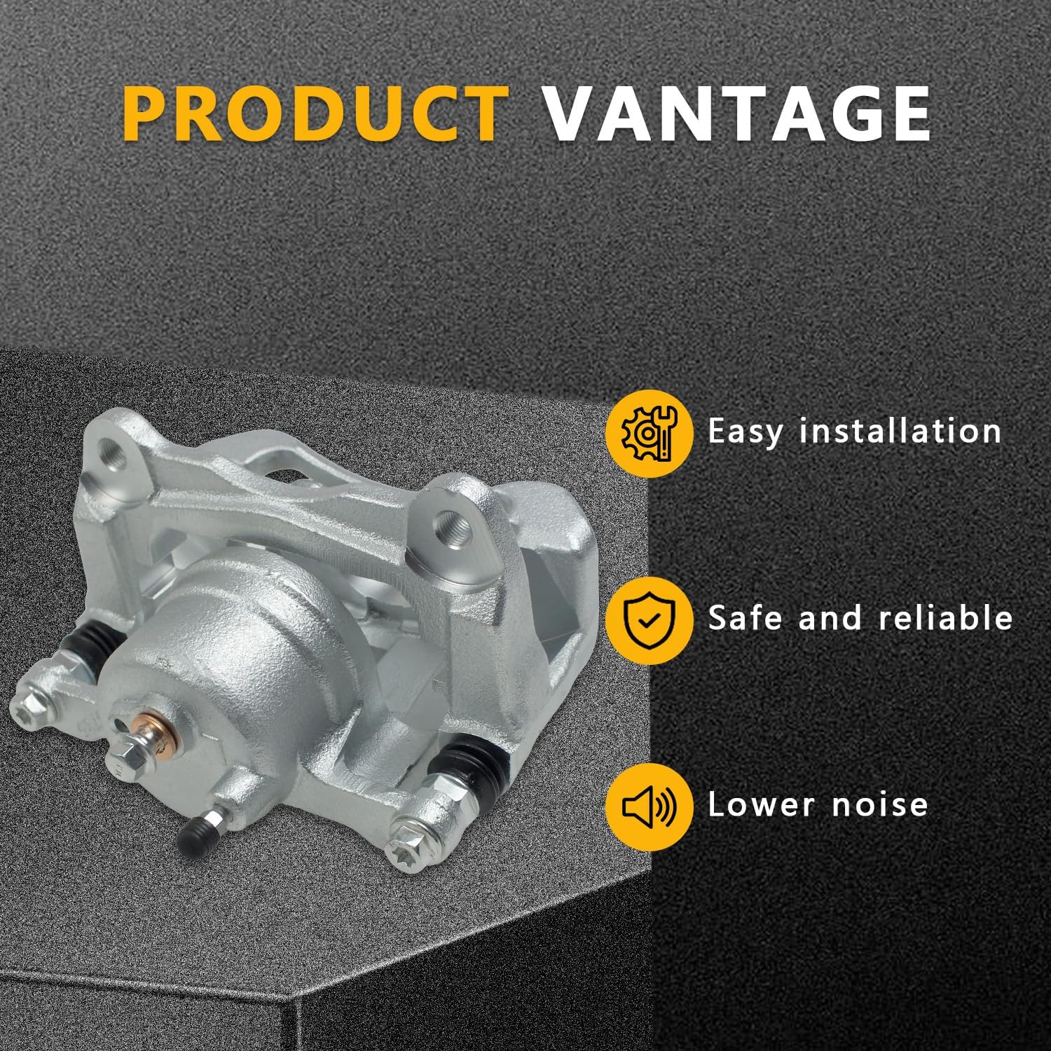 19B2698 19B2699 Front Disc Brake Calipers w/Bracket for Toyota Corolla 2003-2008 Toyota Matrix 2003-2008 Pontiac Vibe 2003-2008, Left & Right Brake Caliper Assembly Set 19-B2698 19-B2699 4775002140
