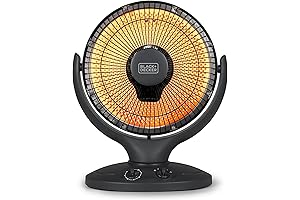 BLACK+DECKER Oscillating Radiant Space Heater for Bedrooms