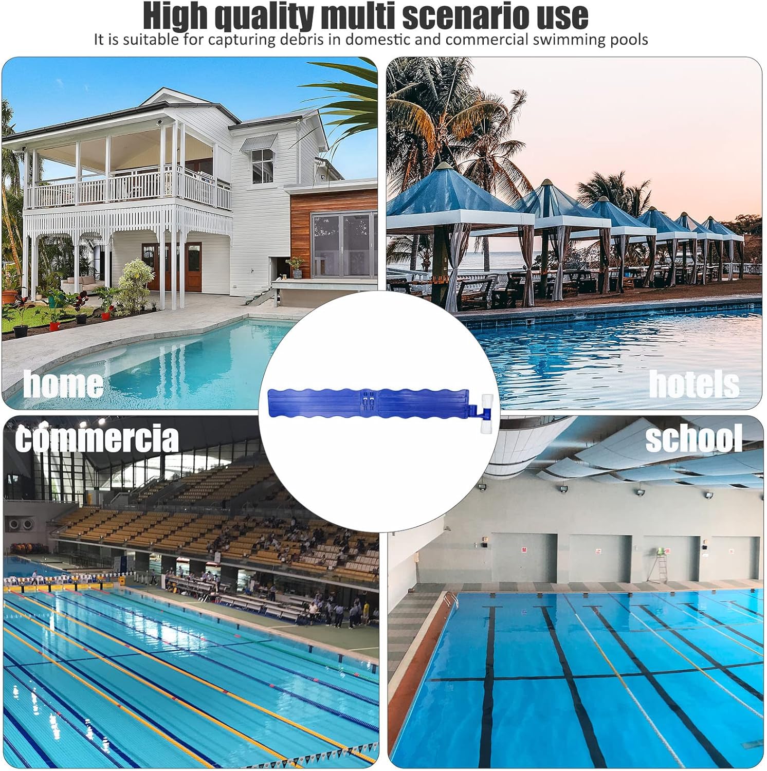 MAPOTAD プールスキマー ハンズフリー プールリーフスキマー 地上および地下プールのほとんどのスキマーシステムに対応 6.7イ