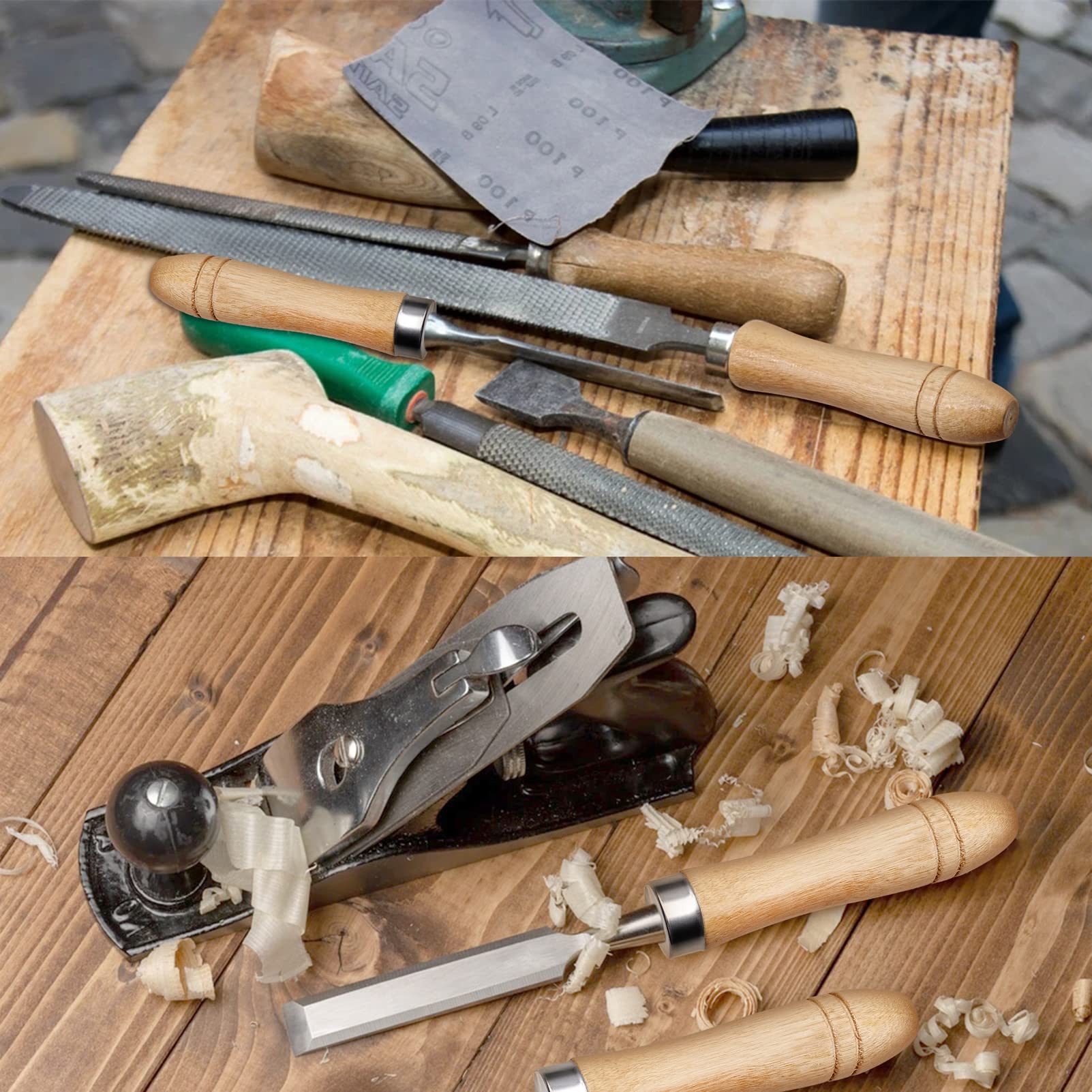 10 stuks houten vijlhandvat, veiligheidsvijlhandvat voor handvat vervanging bestand snijgereedschap ambachtelijke -11 cm lengte (6 mm gat 10 stuks houten vijlhandvat, veiligheidsvijlhandvat voor handvat vervanging bestand snijgereedschap ambachtelijke -11 cm lengte (6 mm gat