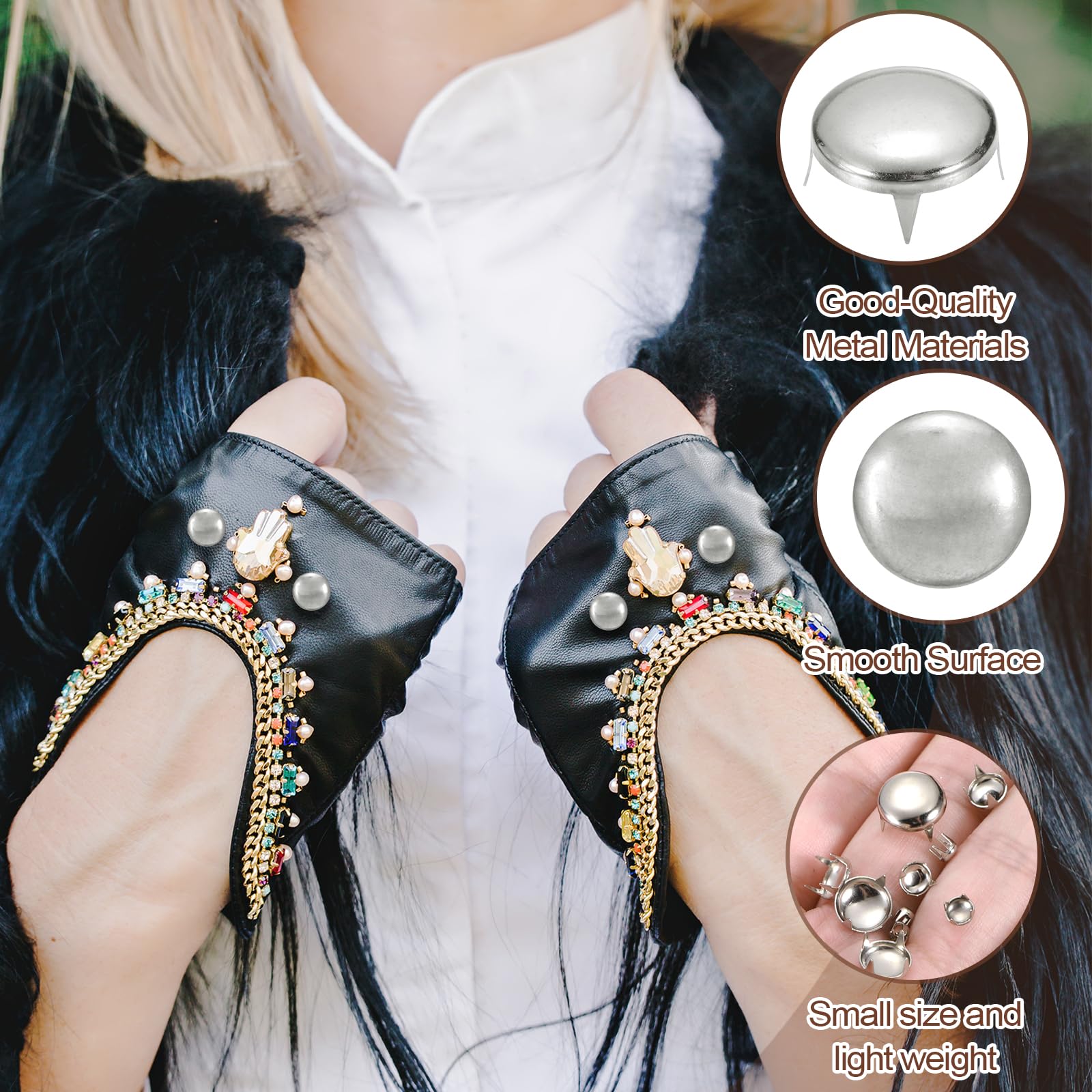 PATIKIL 9mm Round Dome Rivet - Image 3