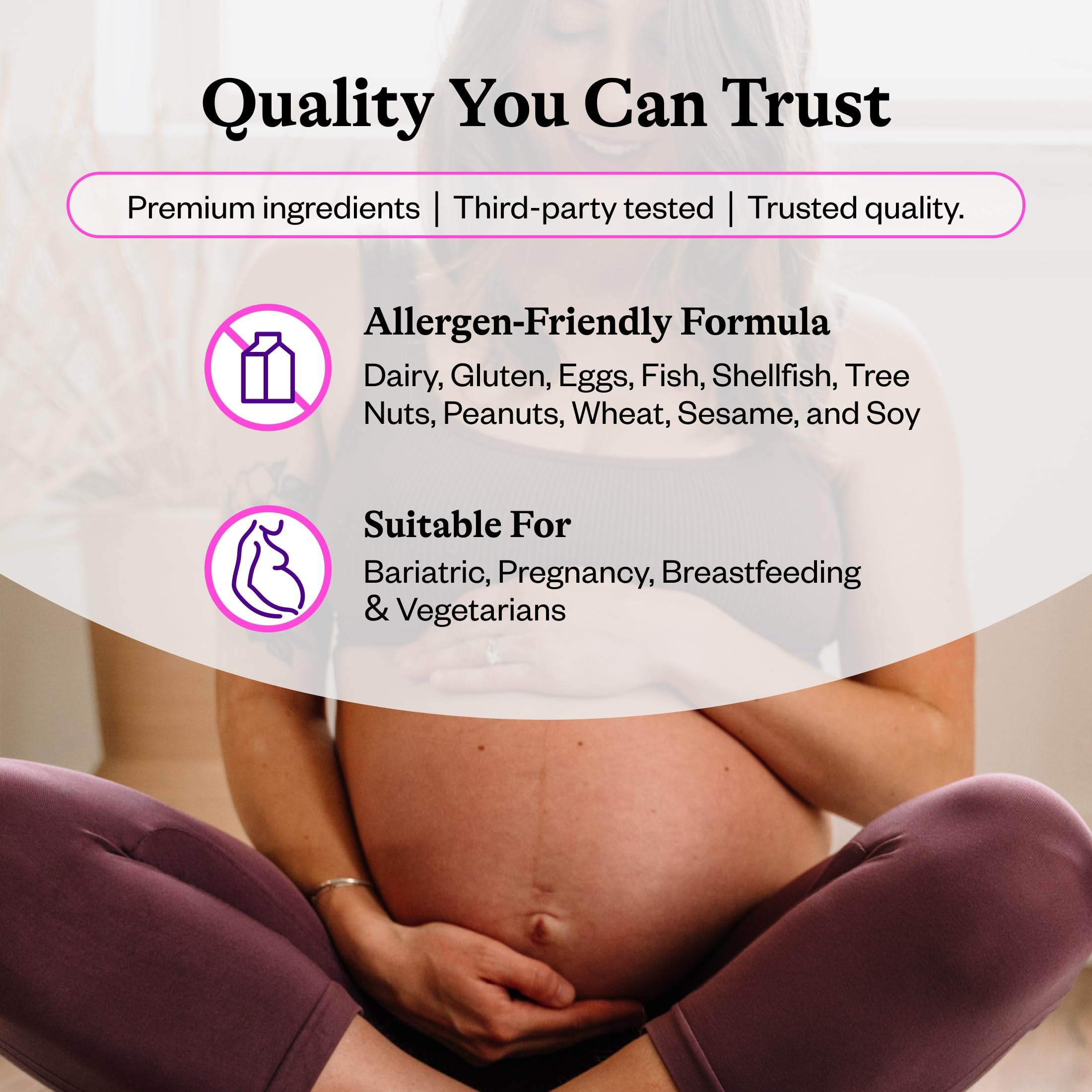 Seeking Health Optimal Prenatal - Supplement with Vitamin B12, L-Methylfolate, & Choline - Vegetarian Supplement to Support Optimal Prenatal Health - 240 Capsules — Amazon image 5