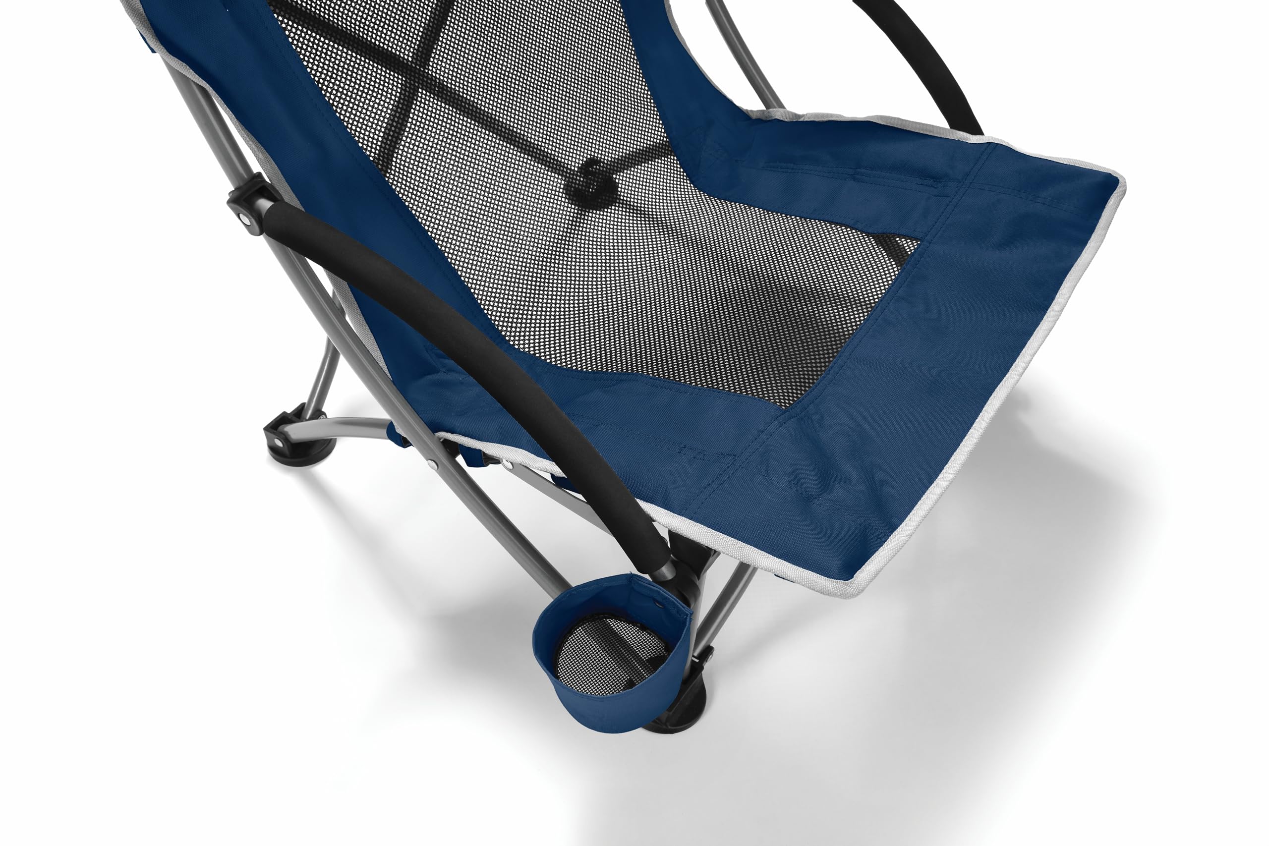 Sport-Brella Sedia Da Spiaggia, Ombrello Regolabile e Girevole, Protezione Sole e Maltempo UPF 50+, Ideale Per Spiaggia e Sport, 96cm x 99cm, Blu