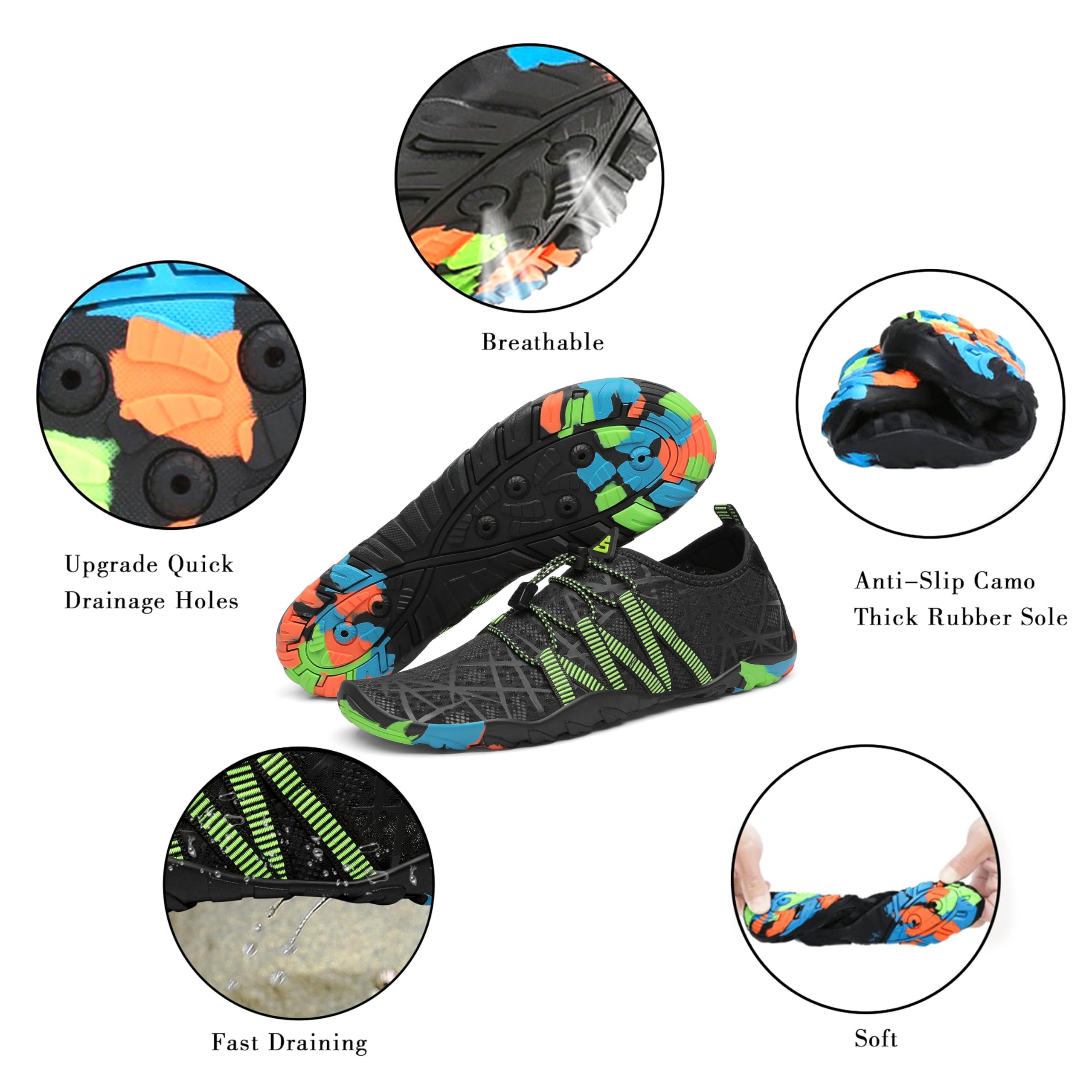 SAGUARO Zapatillas de Agua para Hombre Mujer Secado Rápido Escarpines Transpirable Antideslizantes Zapatos de Playa, GR.35-48