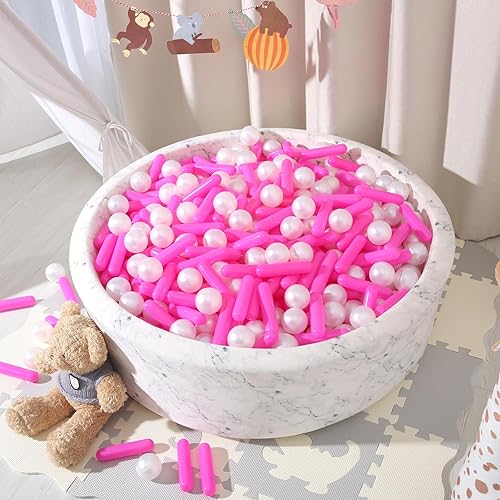 Miniatura 2 de STARBOLO Pelotas para hogueras  120 bolas de juguete de plástico a prueba de aplastamiento para niños, tienda de campaña de juegos, juguetes de agua